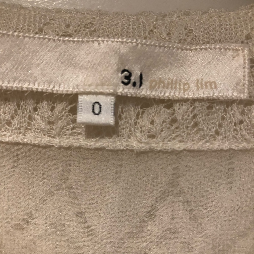 *SOLD* Phillip alum 3.1 cream sweet lace top - Picture 4 of 7